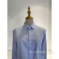 Camisa azul 100% algodón para hombres
